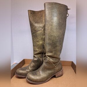 Corral Gold Bronze Lace Adjust Calf/side Zipper Size 8 From Nordstrom